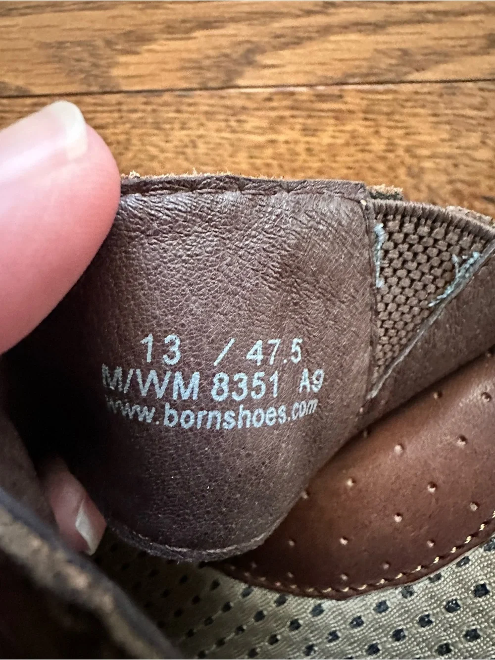 Born Brown Men's Leather Slide Sandals Cushioned Insole Size 13 Comfort Casual